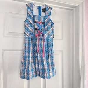 Kitzo Alpen Austria Girls Traditional Austrian Dirndl Dress Size 98/104 US 3-4t